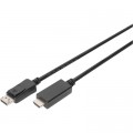 Assmann Кабель мультимедійний DisplayPort to HDMI 2.0m UHD 4K, M/M type A Digitus (AK-340303-020-S)