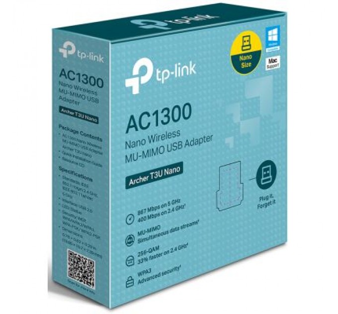 TP-Link Мережева карта Wi-Fi TP-Link ARCHER-T3U-NANO