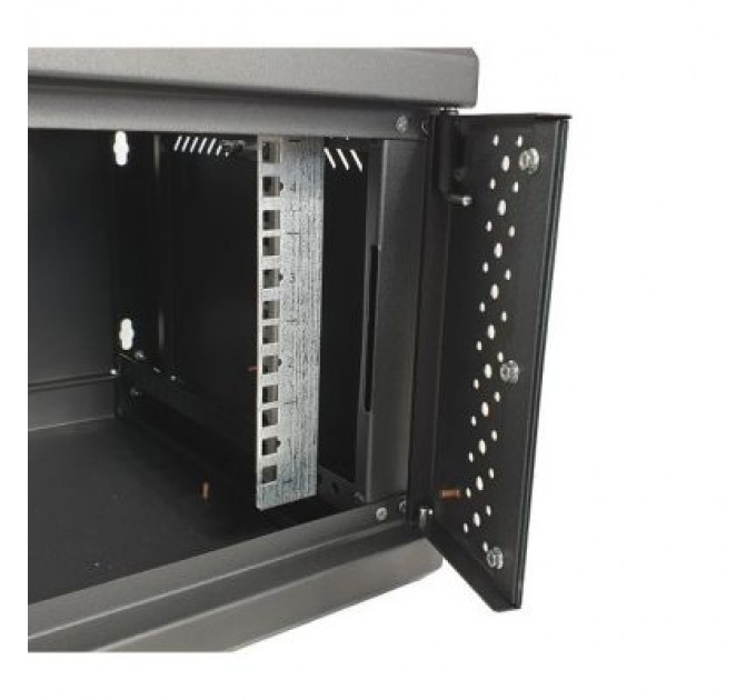 Eserver Шафа настінна Eserver 4U 19" 600х350х284 (Ш*Г*В), скло, чорна (ES-Е435B)