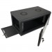 Eserver Шафа настінна Eserver 4U 19" 600х350х284 (Ш*Г*В), скло, чорна (ES-Е435B)