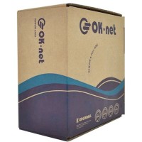 Кабель мережевий OK-Net F/UTP-cat.5E-SL 100м (КПВЭ-ВП (100) 4*2*0,48 / 100)