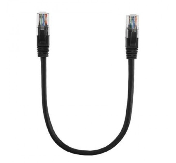 Ritar Патч-корд 0.5м, UTP, Cat.6, RJ45, CU, black Ritar (PCR-CU6/0.5Bl)