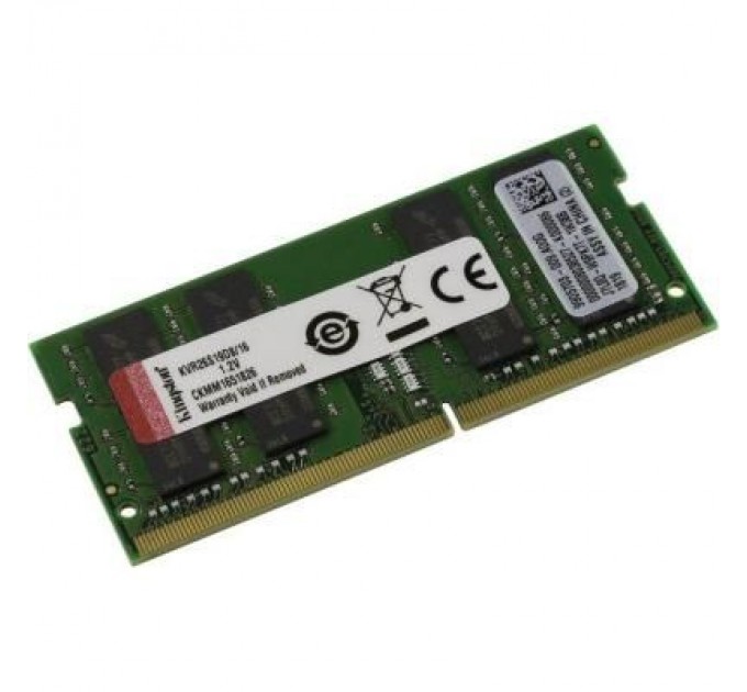 Kingston Модуль пам'яті для ноутбука SoDIMM DDR4 16GB 2666 MHz Kingston (KVR26S19D8/16)
