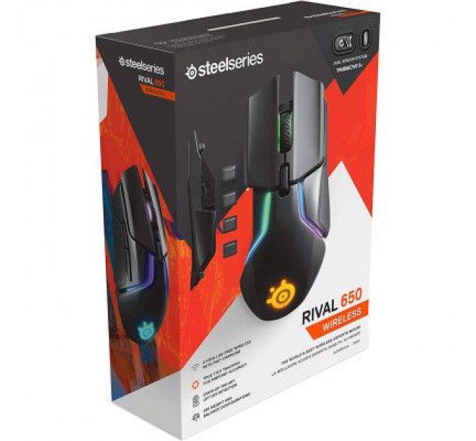 SteelSeries Мишка SteelSeries Rival 650 black (62456)