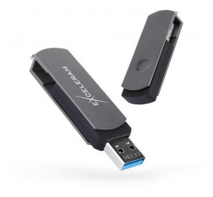 eXceleram USB флеш накопичувач eXceleram 128GB P2 Series Gray/Black USB 3.1 Gen 1 (EXP2U3GB128)