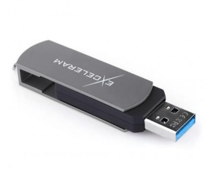 eXceleram USB флеш накопичувач eXceleram 128GB P2 Series Gray/Black USB 3.1 Gen 1 (EXP2U3GB128)