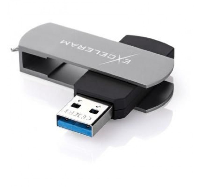 eXceleram USB флеш накопичувач eXceleram 128GB P2 Series Gray/Black USB 3.1 Gen 1 (EXP2U3GB128)