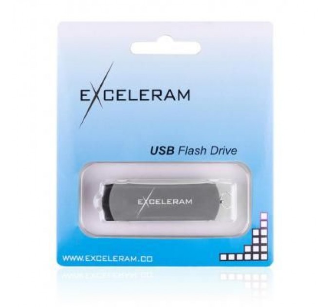 eXceleram USB флеш накопичувач eXceleram 128GB P2 Series Gray/Black USB 3.1 Gen 1 (EXP2U3GB128)