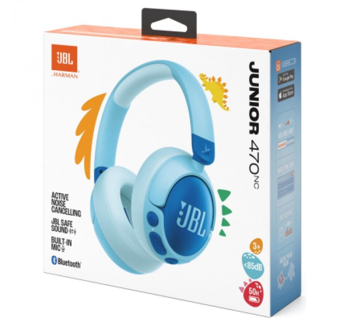 JBL Навушники JBL JR 470 NC Blue (JBLJR470NCBLU)