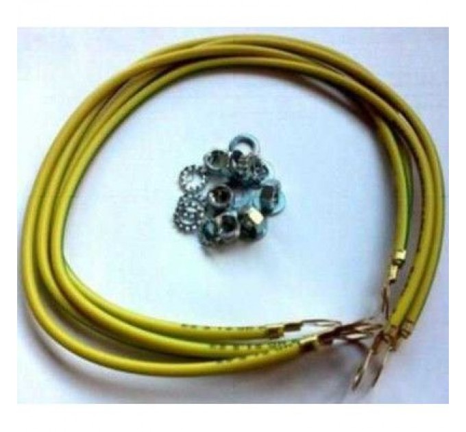 Hypernet Комплект заземлення для серверних шаф і стійок 4*(дов.40см, переріз.4мм) Hypernet (LA08TPS00U00FSA-PS)