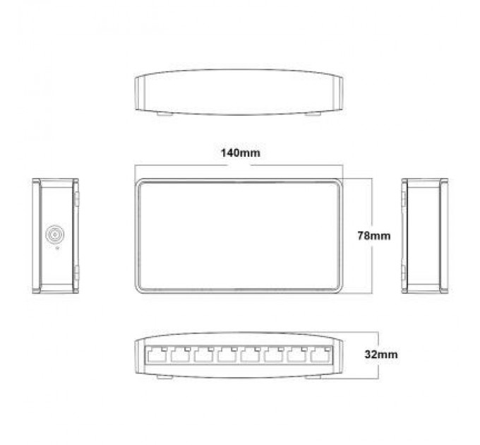 Onv Комутатор мережевий Onv ONV-H3008S