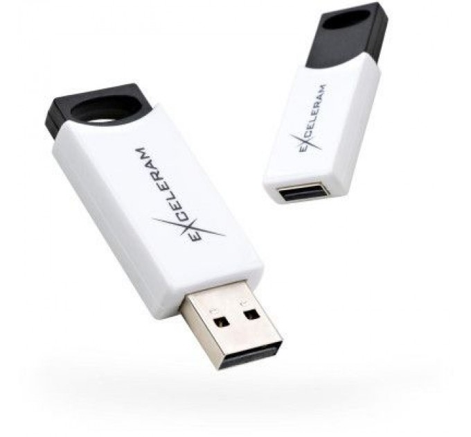 eXceleram USB флеш накопичувач eXceleram 32GB H2 Series White/Black USB 2.0 (EXU2H2W32)