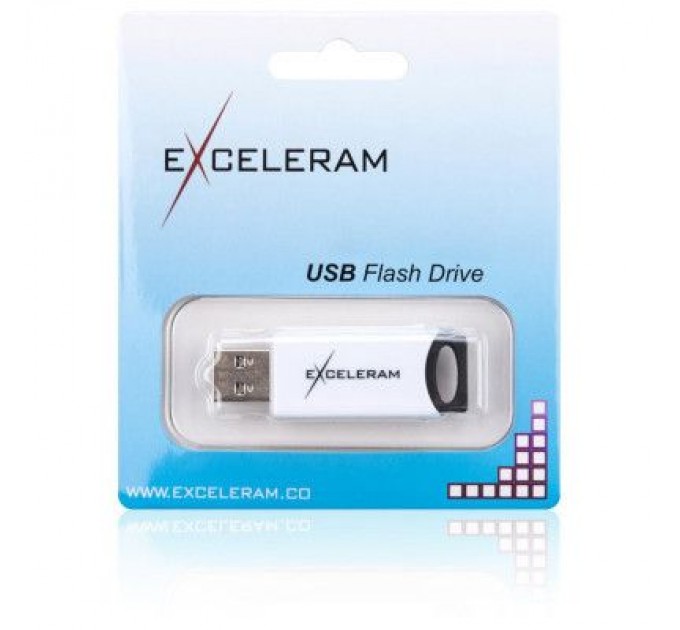 eXceleram USB флеш накопичувач eXceleram 64GB H2 Series White/Black USB 2.0 (EXU2H2W64)