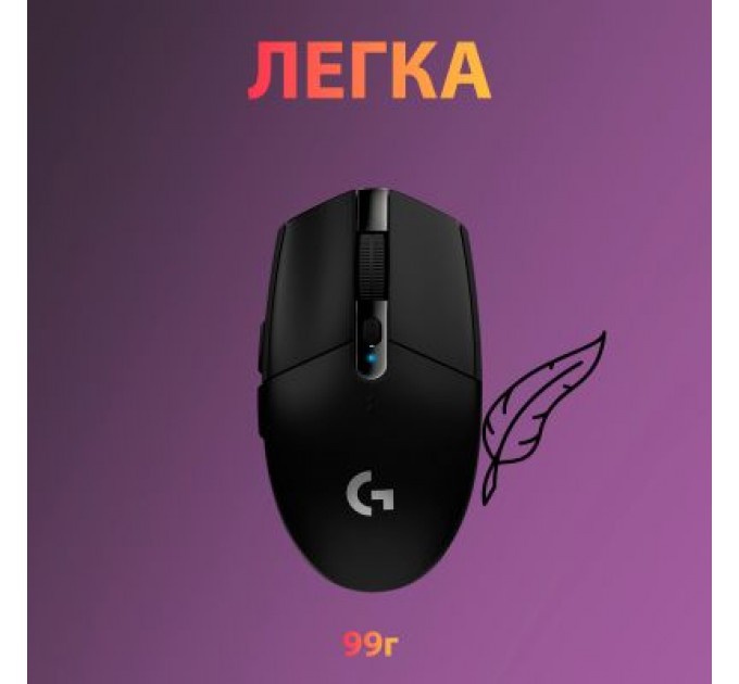 Logitech Мишка Logitech G305 Lightspeed Black (910-005282)