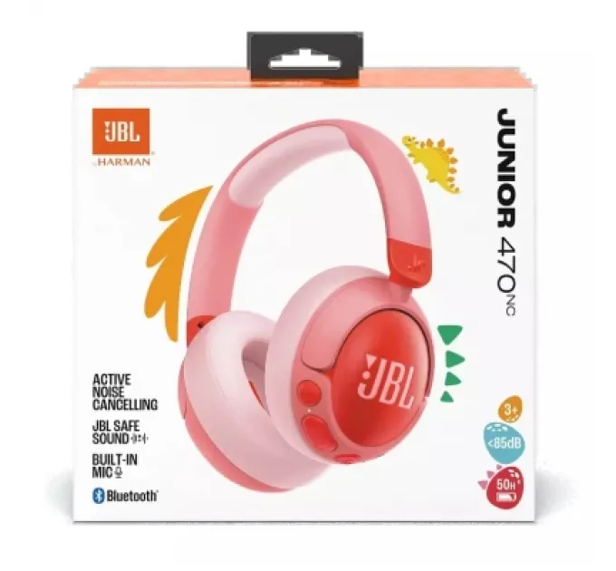 JBL Навушники JBL JR 470 NC Pink (JBLJR470NCPIK)