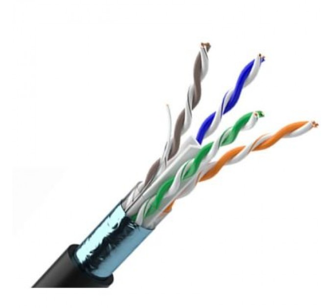 OK-Net Кабель мережевий OK-Net FTP 305м (F/UTP cat.5E-SL) (КППЭ-ВП (100) 4x2x0,46)