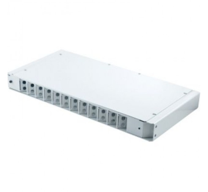 Crosver Патч-панель оптична 1U, FC, сплайс касети S400-A Crosver (FOB 19/1-400A/24-1-24-FC)