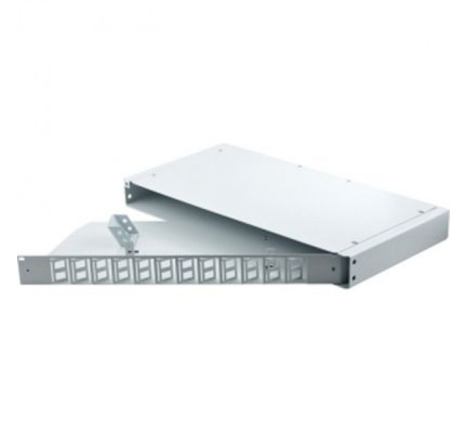 Crosver Патч-панель оптична 1U, SC, сплайс касети S400-A Crosver (FOB 19/1-400A/24-1-24-SC)