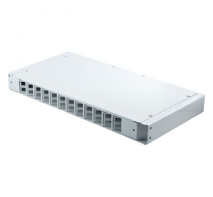 Crosver Патч-панель оптична 1U, SC, сплайс касети S400-A Crosver (FOB 19/1-400A/24-1-24-SC)