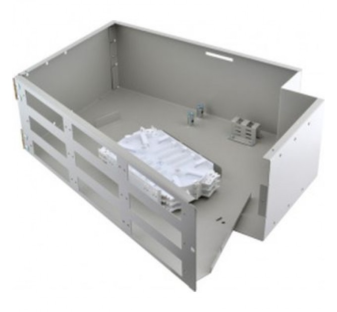 Crosver Патч-панель оптична 2U, універсальна, сплайс касети S336 Crosver (FOB 19/3-336/36-3-72)