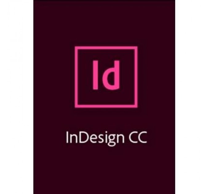 Adobe ПЗ для мультимедіа Adobe InDesign CC teams Multiple/Multi Lang Lic Subs New 1Year (65297582BA01B12)