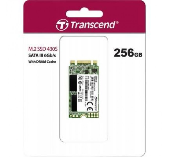 Transcend Накопичувач SSD M.2 2242 256GB Transcend (TS256GMTS430S)