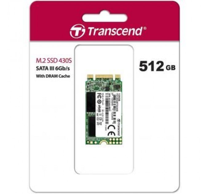 Transcend Накопичувач SSD M.2 2242 512GB Transcend (TS512GMTS430S)