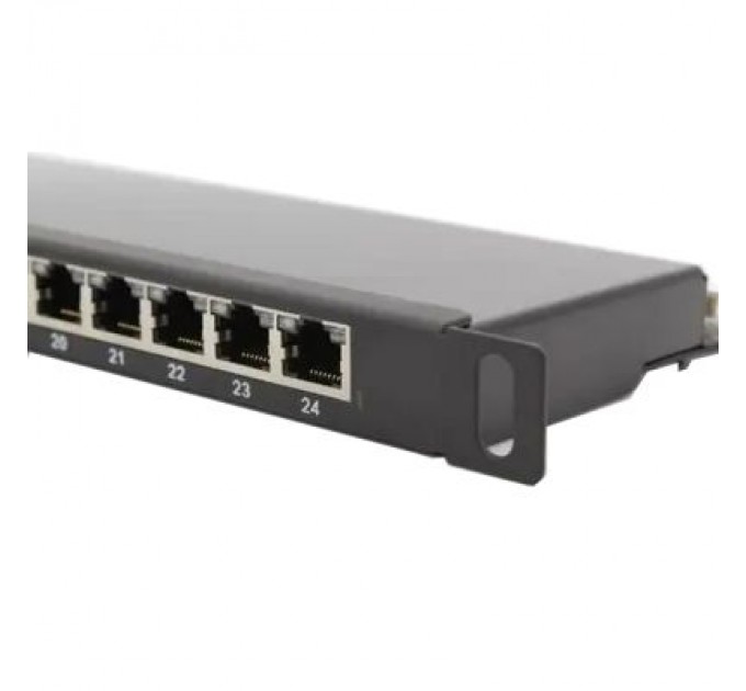 Hypernet Патч-панель Hypernet 19" 24хRJ-45 FTP 0.5U cat.6 (PP-KFSTP6-24-05U)