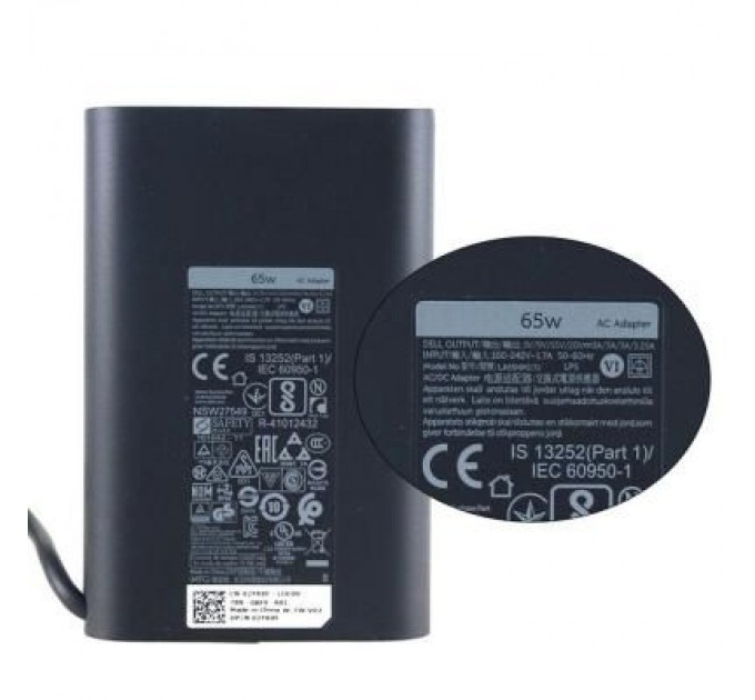 Dell Блок живлення до ноутбуку Dell 65W Oval 20V разъем Type-C (HA65NM170 / A40243)