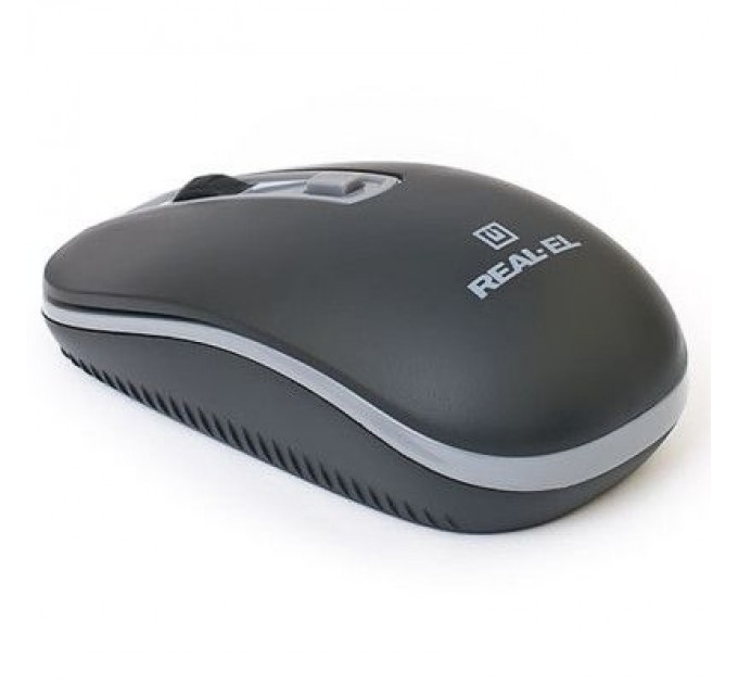 REAL-EL Мишка REAL-EL RM-303 black-grey