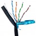 GEAR Кабель мережевий FTP 305м, cat.5e, CU, 4*2*0,51, PVC+PE, outdoor, black GEAR (GEC-FTPCUOUT051305)