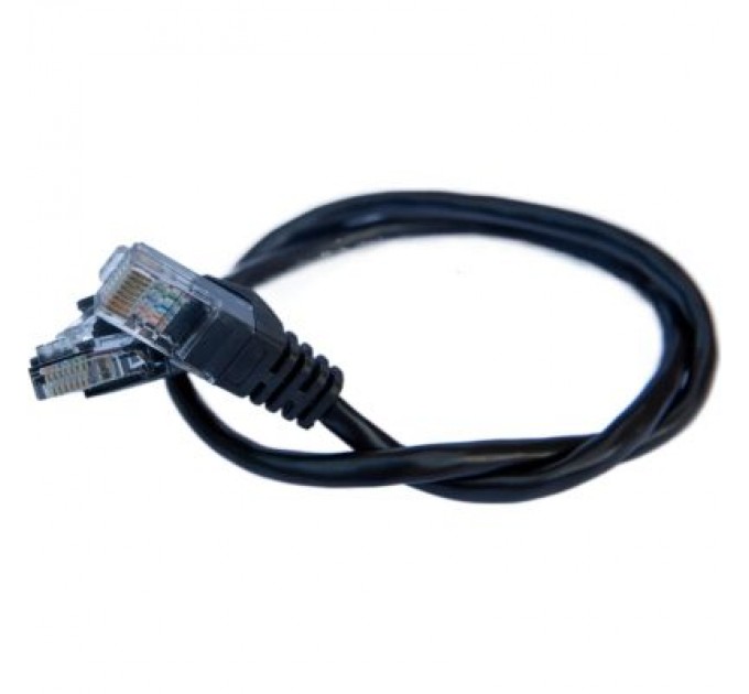GEAR Патч-корд 0.5м UTP cat.5e, CCA, black GEAR (GPC-UTPCCARJ45-0.5B)