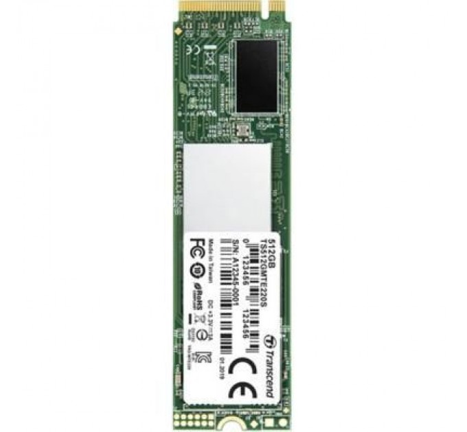 Transcend Накопичувач SSD M.2 2280 512GB Transcend (TS512GMTE220S)