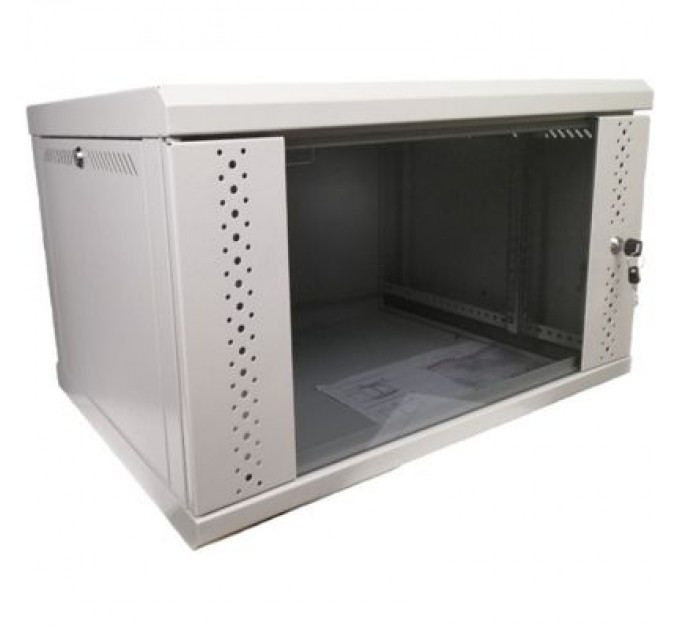 Eserver Шафа настінна Eserver 12U 600х500х637 (Ш*Г*В), скло (ES-Е1250G)