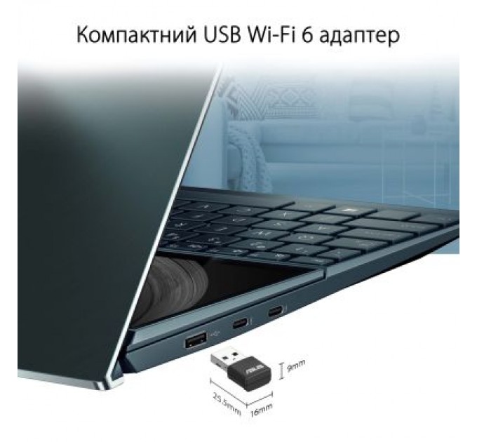 ASUS Мережева карта Wi-Fi ASUS USB-AX55 Nano