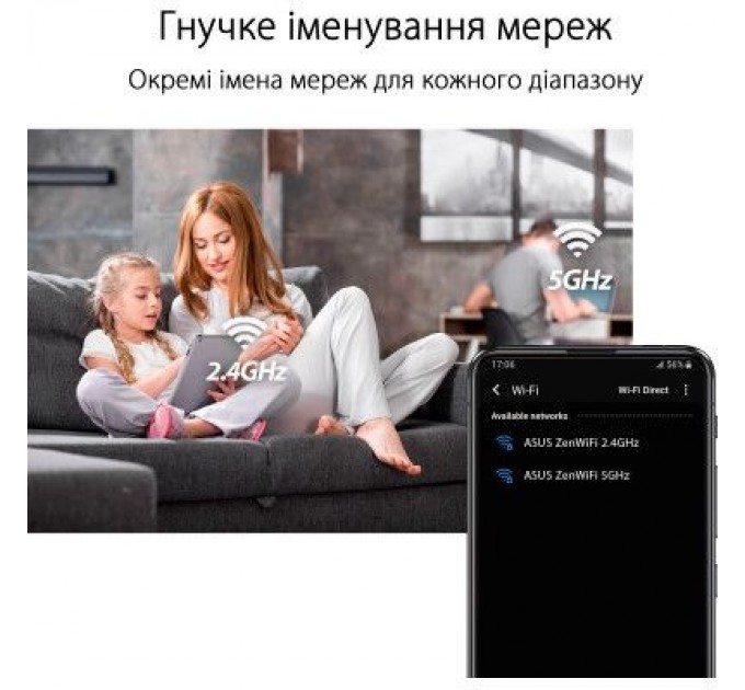 ASUS Точка доступу Wi-Fi ASUS XD4 Plus 1pk Black (90IG07M0-MO3C10)