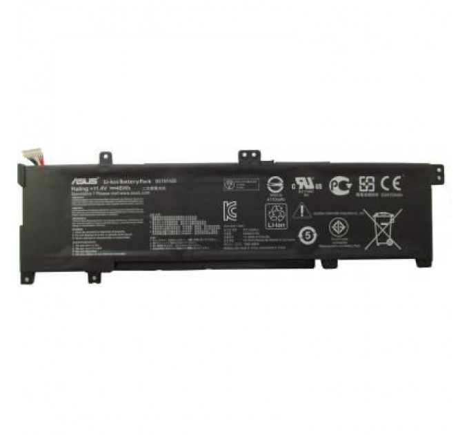 ASUS Акумулятор до ноутбука ASUS K501 B31N1429, 4110mAh (48Wh), 3cell, 11.4V, Li-ion, черная, (A47275)