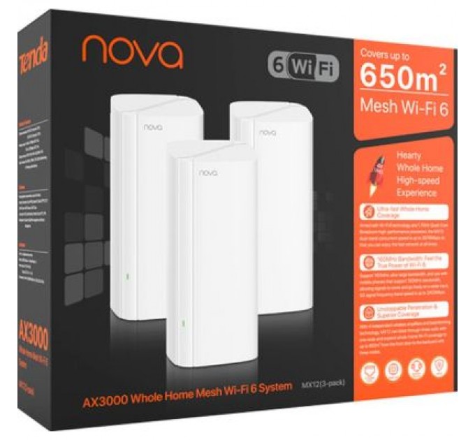 Tenda Точка доступу Wi-Fi Tenda MX12(3-pack)