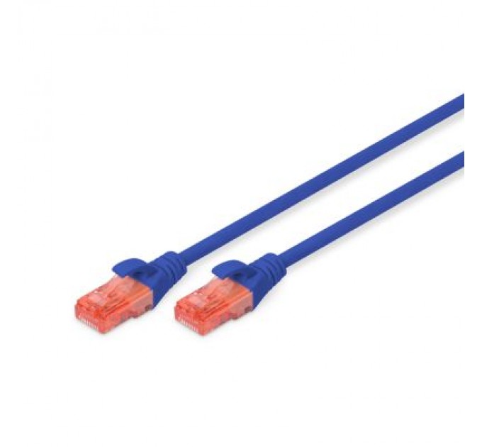 Digitus Патч-корд 10м, CAT 6 UTP, AWG 26/7, Cu, LSZH, blue Digitus (DK-1617-100/B)
