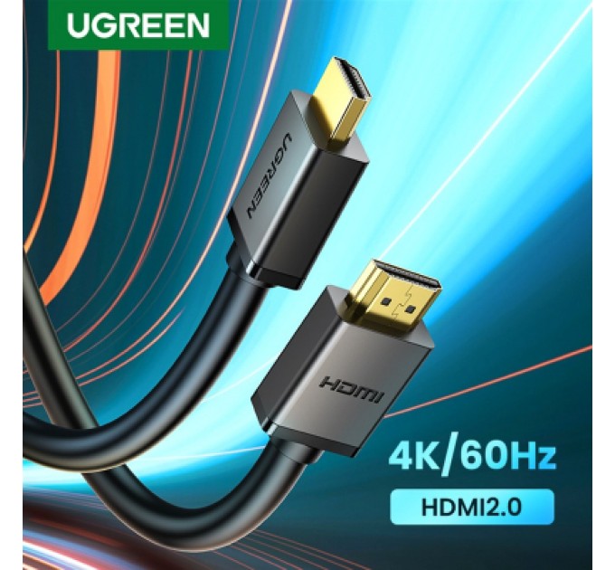 Ugreen Кабель мультимедійний HDMI to HDMI 3.0m V2.0 Cafule 4K HD104 Ugreen (10108)