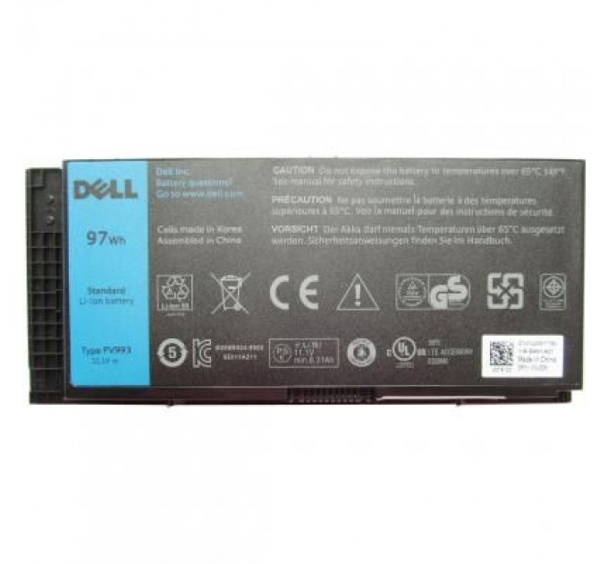 Dell Акумулятор до ноутбука Dell Precision M4800 FV993, 8310mAh (97Wh), 9cell, 11.1V, Li-ion, (A47365)