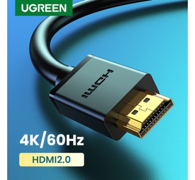 Ugreen Кабель мультимедійний HDMI to HDMI 3.0m V2.0 Cafule 4K HD104 Ugreen (10108)