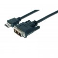 Assmann Кабель мультимедійний HDMI to DVI 18+1pin M, 2.0m Assmann (AK-330300-020-S)