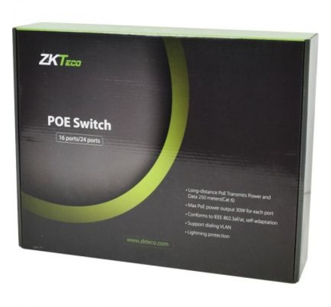 ZKTeco Комутатор мережевий ZKTeco ZK-PoE1621N-200W