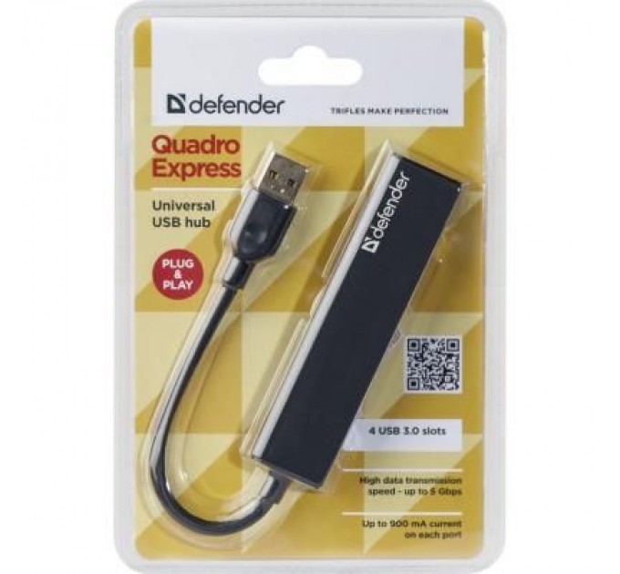 Defender Концентратор Defender Quadro Express USB3.0, 4 port (83204)