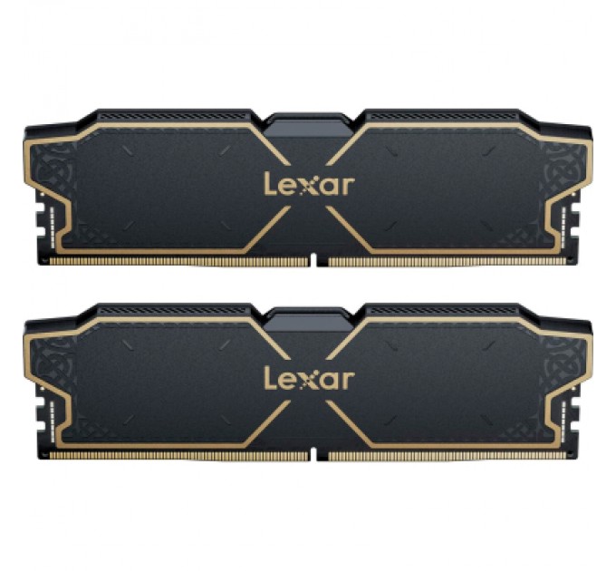 Lexar Модуль пам'яті для комп'ютера DDR5 32GB (2x16GB) 6000 MHz Thor Black Lexar (LD5U16G60C38LG-RGD)