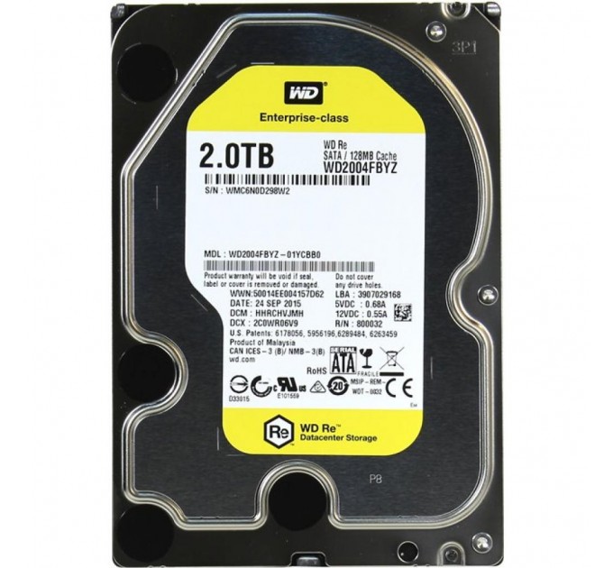 WD Жорсткий диск 3.5" 2TB WD (WD2004FBYZ)