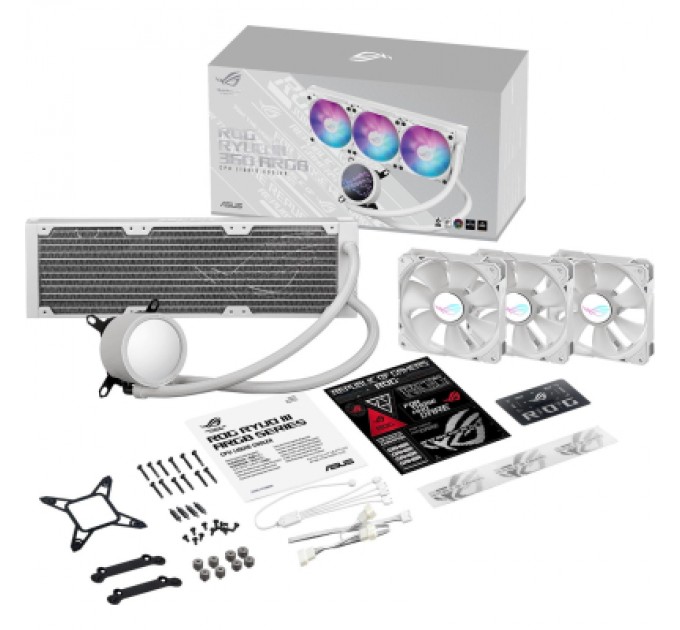 ASUS Система рідинного охолодження ASUS ROG-RYUO-III 360-ARGB-WHT (90RC00I2-M0UAY0)