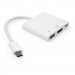 Vinga Концентратор Vinga Type-C to HDMI+USB3.0+Type-C PD (VCPATC2HDMIUSBPDWH)