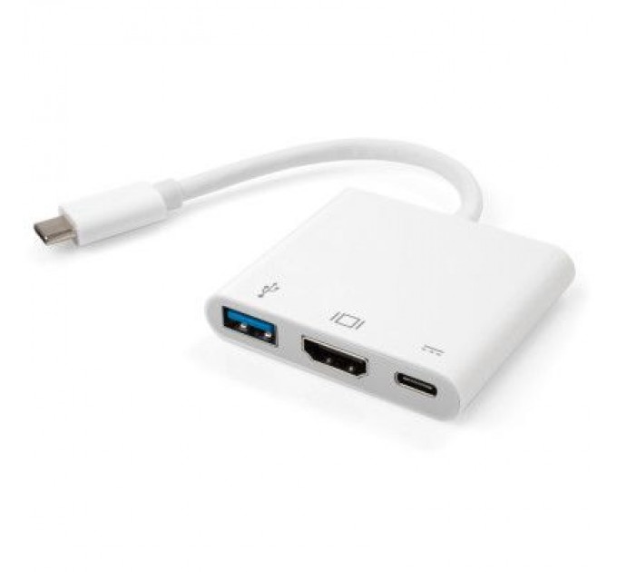 Vinga Концентратор Vinga Type-C to HDMI+USB3.0+Type-C PD (VCPATC2HDMIUSBPDWH)